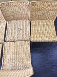 Плетённые стулья из натурального Ротанга . Ремонт
